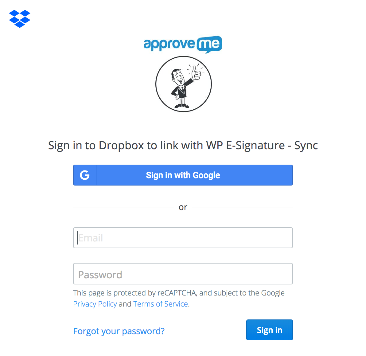WP E-Signature's Dropbox Sync add-on - WP E-Signature Docs